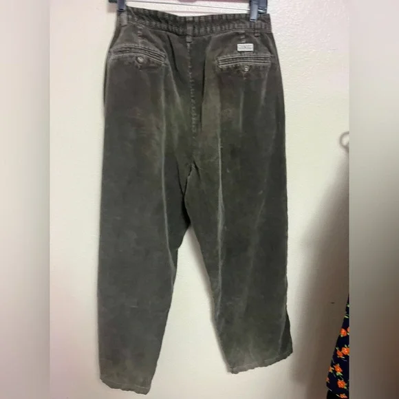 Ralph Lauren Olive Corduroy Trousers - Picture 2 of 4